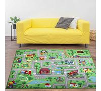 Yincimar Alfombra de juegos para niños alfombra de vida urbana 6 x 13 pies extra grande educativa tráfico de carretera leraning alfombra de área de juegos para bebé niño dormitorio sala de juegos