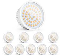 YindaLux 10x Módulos LED 230V, Ultra Planos Ø50x23mm, 6W 600LM IP44, Ángulo 120°, Repuesto GU10/MR16, 2700K/Regulables, para Focos Empotrables y Plafón