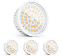 YindaLux 4x Módulos LED 230V, Ultra Planos Ø50x23mm, 6W 600LM IP44, Ángulo 120°, Repuesto GU10/MR16, 2700K/Regulables, para Focos Empotrables y Plafón