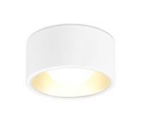 YindaLux Foco de Superficie Blanco incl. GX53 LED de 7W 800LM 3000K Blanc chaud 230V, Redondo Ø130x60mm Aluminio Downlight LED Techo Superficie para salone pasillo cocina