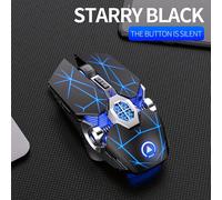 YINDIAO, Ratón Inalámbrico 2.4G, Cool, Colorido, Universal para Oficina y Gaming, Compatible con Escritorio y Laptop