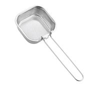 YindiMister Colador de Pasta con Mango, Cesta de Cocción de Acero Inoxidable, Colador de Espaguetis para Medir Y Cocinar, Cuadrado