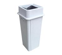 YindiMister Cubo de Basura Cuadrado para Cocina, Grande, Fácil de Limpiar, con Tapa Abierta, Resistente, para Uso en Interiores, 60 litros