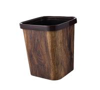 YindiMister Papelera Cubo de Basura Recipiente Sin Tapa con Diseño Sencillo Y Robusto Material Grueso Fácil de Limpiar Adecuada para Baño Cocina Dormitorio Sala D, Cuadrado 12L, Individual