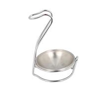 YindiMister Varios Soportes Dobles de Acero Inoxidable para Cucharones, Utensilios de Cocina Y Reposacucharas, Plata B, tal como se describe