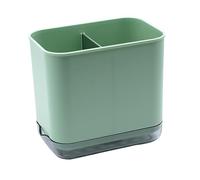 YINENGD Escurridor Cubiertos, 2 Compartimentos Portacubiertos de Cocina, Cesto para el fregadero pour Cubiertos de Plástico, contenitore scarico pulizia lavello