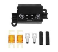 YINETTECH 1 Juego de Portafusibles para Coche con Tuercas de Seguridad Fusibles Midi Terminales de Anillo Tubos Termorretráctiles para Motocicletas Coches Portafusibles de Seguridad 30A