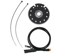 YINETTECH 1 sensor PAS para bicicleta eléctrica KT-D12L de 12 V a 48 V con imanes para bicicleta, sensor de asistencia de pedal con enchufe impermeable, kit de conversión de bicicleta eléctrica