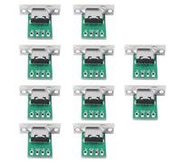 YINETTECH 10 Conectores USB Tipo C Hembra para Montaje en Panel Diseño Reversible Tipo Soldadura 480 Mbps para Dispositivos Móviles Portátiles Tabletas Periféricos