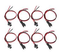 YINETTECH 10 Pares Cable Conector Emparejado SM Macho/Hembra de 2 Pines Cable 22AWG Conector de 40cm Compatible con JST para Tiras de Luces LED Chasis Ventiladores Y Altavoces