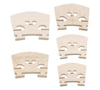 YINETTECH 10 piezas de puente de cuerda de arce para violín de 4/4 3/4 1/2 1/4 1/8 violín puente de cuerda de violín accesorios de instrumento pieza 20 g