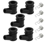 YINETTECH 10pcs Tapa de Bujía para Cortadora de Césped Y Tapa Resorte de Alta Presión para Motosierra con Diámetros Orificio de 5mm Y 10mm Adecuada para Cortadora Cepillos Motosierra