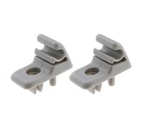 YINETTECH 2 ganchos de retención para visera solar automática, soporte de fijación 713812631, compatible con Punto Fiorino, Doblo, Palio Bravo, gris