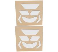 YINETTECH 2 juegos de alfombrillas de ratón Bluetooth compatibles con Logitech MX518 V1 MX500 MX510 MX700 MX900, color blanco