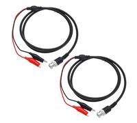 YINETTECH 2 Piezas BNC Cable de Prueba de Pinza de Cocodrilo Doble P1011 Cable de Sonda BNC BNC Q9 A Cable de Prueba de Pinza de Cocodrilo Doble Cables de Sonda Prueba de Osciloscopio
