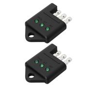 YINETTECH 2 Piezas Comprobador de Cableado de 4 Pines con Indicadores LED para Remolques de Autocaravanas Y Coches de Estilo Americano