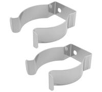 YINETTECH 2 Piezas de Clip para Pata de Mesa de 55mm Clip de Resorte de Acero Inoxidable Abrazadera de Almacenamiento para Pata de Mesa para Autocaravana Caravana Barco Artesanía Color Plateado