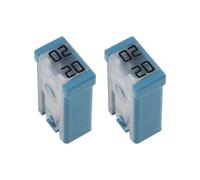 YINETTECH 2 Piezas Fusibles de Cartucho Ranurados de 20 Amperios Y 32 V Cartucho en Miniatura con Terminales Hembra para Terminales Macho de 2,8 Mm para Camión Compatible con Ford
