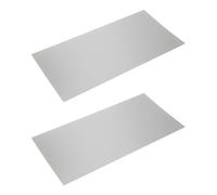 YINETTECH 2 placas de acero inoxidable 304 planas de 200 x 100 x 0,2 mm para papel cortado
