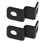 YINETTECH 2 soportes para luces intermitentes M8 para motocicleta, color negro