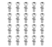 YINETTECH 20 Pernos de Flotador para Carburador de Motocicleta M4 X 12 Mm Compatible con Mikuni