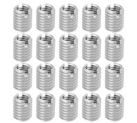 YINETTECH 20 Tuercas de Inserción de Reparación Roscadas M8 A M6 Rosca Macho M8 X 1,25 Y Rosca Hembra M6 X 1,0 Longitud 10 Mm Tuerca Reductora de Conversión Adaptador de Rosca Ranurada de Acero