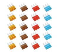 YINETTECH 20pcs RV 5A-15 AMP APT ATR Micro 3-polige Einsatzsicherung Micro3 Flachsicherungen Surtido Pack Kit para Auto Auto Camión Automotive Iluminación