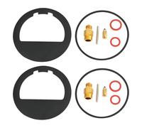 YINETTECH 2x Kit de Reconstrucción de Carburador Compatible con John Deere AM100018 para Cortacéspedes 110 112 140 200 208 300 312. Piezas de Repuesto