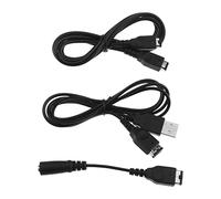 YINETTECH 3 Juego Cables GBA SP Compatible con Nintendo Game Boy Advance SP Incluye Cable Cargador USB Cable de Enlace para 2 Jugadores Y Adaptador para Auriculares Cable Jack de 3,5 mm