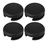 YINETTECH 4 almohadillas circulares analógicas de repuesto compatibles con Nintendo 3DS 2DS 3DS XL 2DS XL LL, color negro