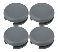 YINETTECH 4 almohadillas circulares analógicas de repuesto compatibles con Nintendo 3DS 2DS 3DS XL 2DS XL LL, gris oscuro