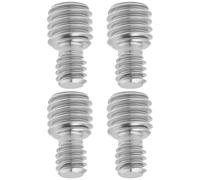 YINETTECH 4 Tornillos Adaptadores Macho de 3/8 de Pulgada A Macho de 1/4 de Pulgada Adecuados para Trípode Monópode Y Placa de Liberación Rápida