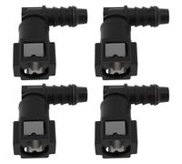 YINETTECH 4X Conector de Línea de Combustible en L 7,89 X 10 Mm para Sistemas de Combustible de Automóviles con Conector Estándar de 7,89 Mm