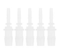 YINETTECH 5 conectores de manguera de 4 mm a 10 mm, adaptadores de plástico de 54 mm de longitud, compatible con tubos de boquilla de agua fría