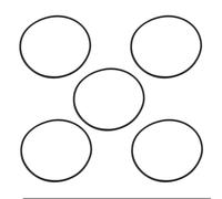 YINETTECH 5 Juntas Tóricas de Repuesto 151120 OR-34 Compatible con Pentek La Carcasa Del Filtro de Agua 98 X 105 X 3,5 Mm