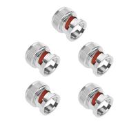 YINETTECH 5 Tapas de Enchufe BNC de 13,7 mm de diámetro, 14,5 mm de Altura, Tapa Protectora BNC para Conector BNC Hembra, Adaptador coaxial RF Chapado en níquel