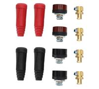YINETTECH 8 PCS TIG Cable de Soldadura Conector de Panel Enchufe Y Enchufe DKZ35-50/DKJ35-50 Cable de Soldadura Conector Rápido para Accesorios de Máquina Soldadora 315A
