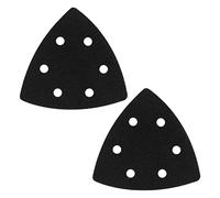 YINETTECH - Almohadilla de interfaz, 2 unidades, 93 mm, gancho y bucle, almohadilla de lijado protectora de 6 agujeros para lijadora triangular estándar