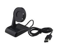 YINETTECH Cable de carga USB compatible con Ticwatch Pro5 ProX Pro3 Pro 3 LTE, adaptador de base de carga de repuesto, accesorios de reloj inteligente, 1 m de longitud, color negro