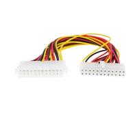 YINETTECH Cable de extensión de alimentación ATX 2.01 de 24 pines, cable de extensión de alimentación de 30 cm para audio de computadora