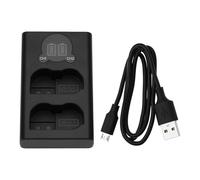 YINETTECH EN-EL15 Cargador de batería con doble ranura y pantalla LCD compatible con cámara Nikon D7000 D750 D850 D810 D800 D750 D610 D500 Z6
