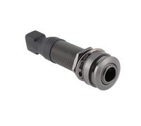 YINETTECH Endpin Jack - Toma de sonido de 6,35 mm, salida de 2,5 mm, entrada para accesorios de guitarra acústica, 60,5 x 15,6 mm, color negro