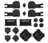 YINETTECH Juego de 2 botones de repuesto para consola de juegos LR AB D Pad compatible con Nintendo Gameboy Advance GBA SP, color negro