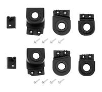 YINETTECH Juego de 2 juegos de reparación de soporte de faros delanteros derecho izquierdo 4F0998122 4F0998121 compatible con Audi A6