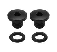 YINETTECH Juego de 2 tornillos de purga de freno de disco de titanio TC4 con juntas tóricas M5 x 8,5 mm, compatibles con calibrador hidráulico Shimano M985/M988/M9020 Y8RM98010, color negro