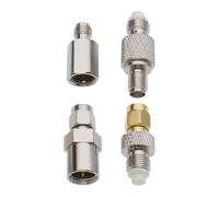 YINETTECH Juego de 4 tipos de adaptador de antena SMA a FME 4G, kit adaptador coaxial adecuado para cable de extensión de antena FPV, cable coaxial CCTV WiFi Radio