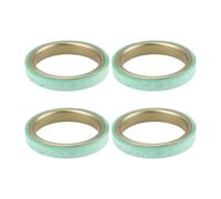 YINETTECH Junta de Escape Redonda de 4 Piezas de 30 X 24 Mm Compatible con GY6 Compatible con Lifan LF50QT Reemplazo de Motor de Motocicleta