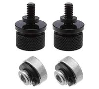 YINETTECH Kit de tornillos de fijación para asiento de moto con pinzas en C 59768-97 CNC aluminio billet negro 6 mm roscado paquete de 4