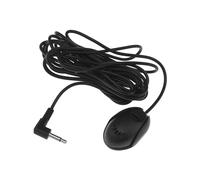 YINETTECH Micrófono externo de coche de 3,5 mm con cable de 3 m para unidad principal de vehículo, Bluetooth, radio estéreo, GPS, DVD, Plug and Play