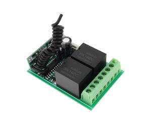 YINETTECH OU-433L2 - Placa receptora de radio de aprendizaje de 2 canales, 12 V, 433 MHz, para control remoto